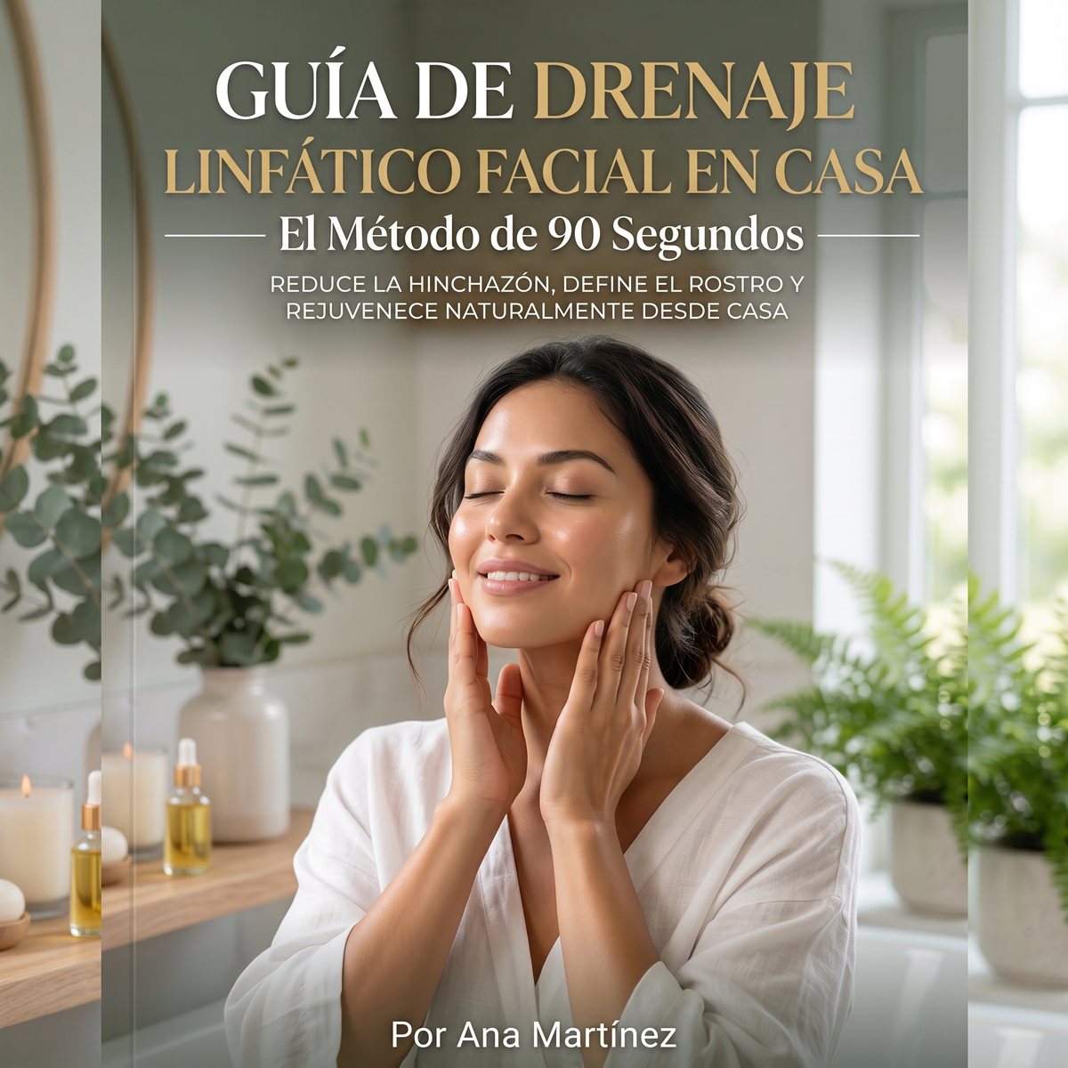 Guía de Drenaje Linfático Facial en Casa — El Método de 90 Segundos